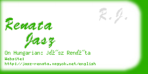 renata jasz business card